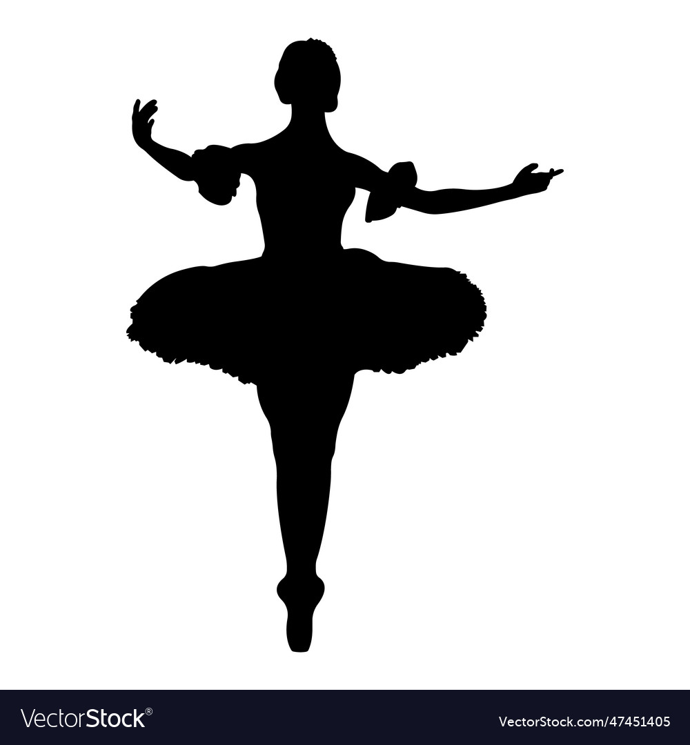 Ballerina Silhouette39 Royalty Free Vector Image