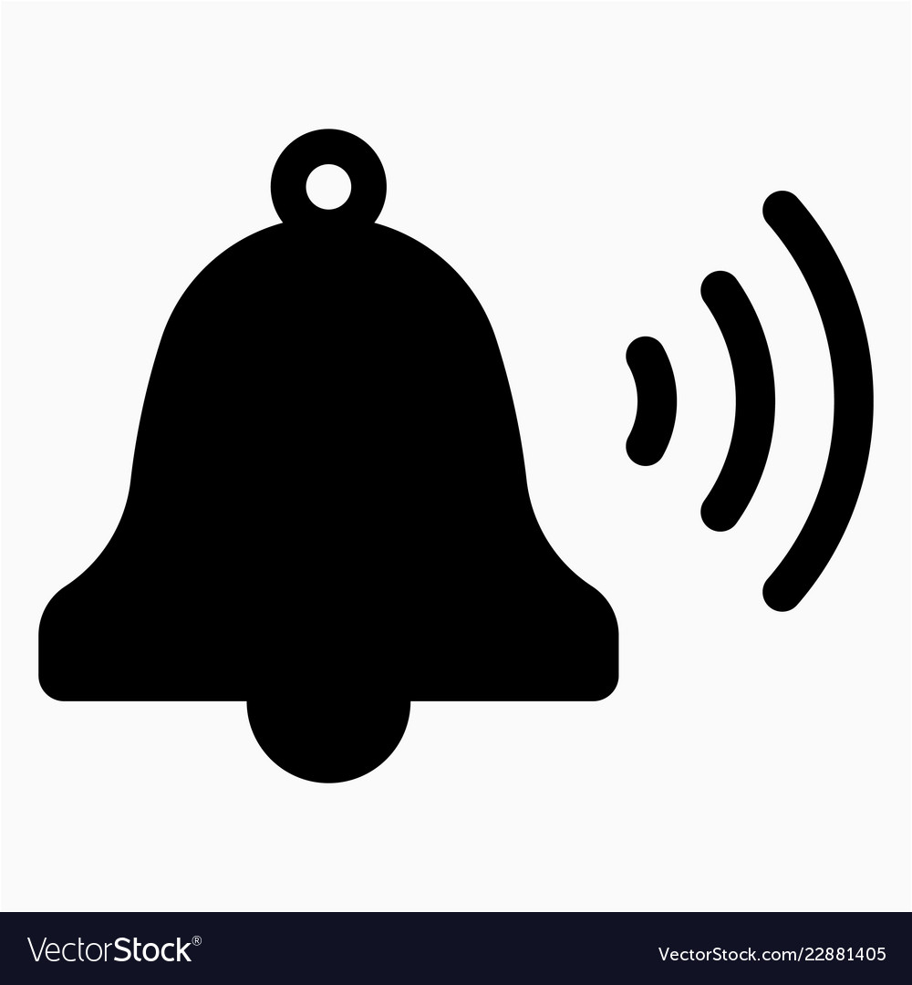 Ring bell icon Royalty Free Vector Image - VectorStock