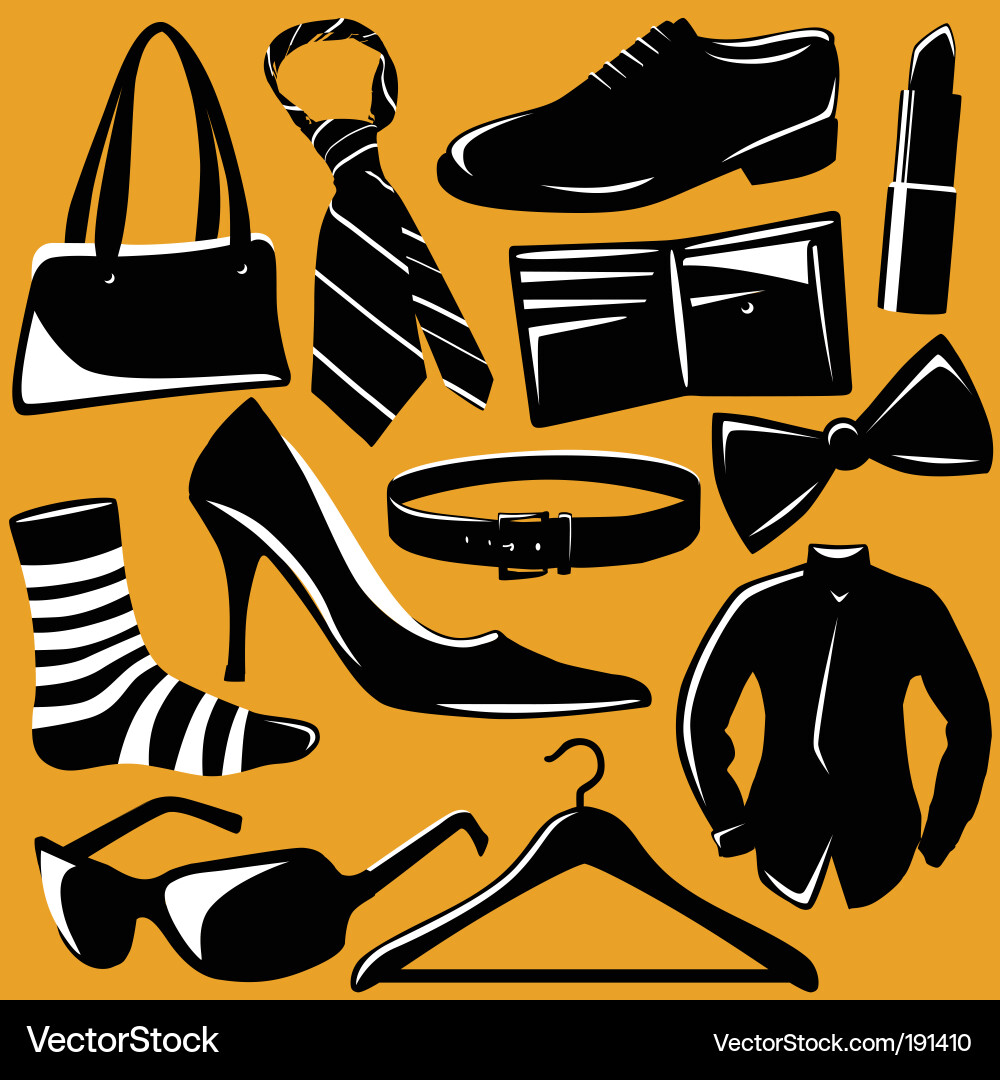 Fashion objects Royalty Free Vector Image VectorStock