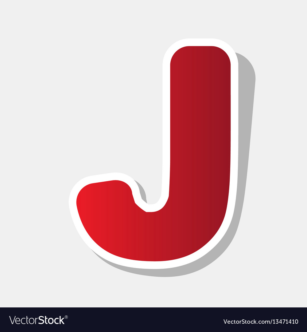 Letter j sign design template element new Vector Image