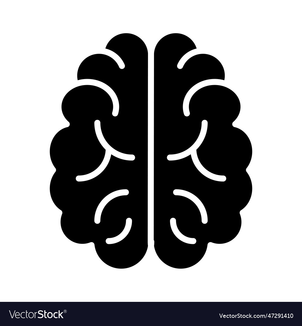 Neurology glyph icon for personal and commercial Vector Image