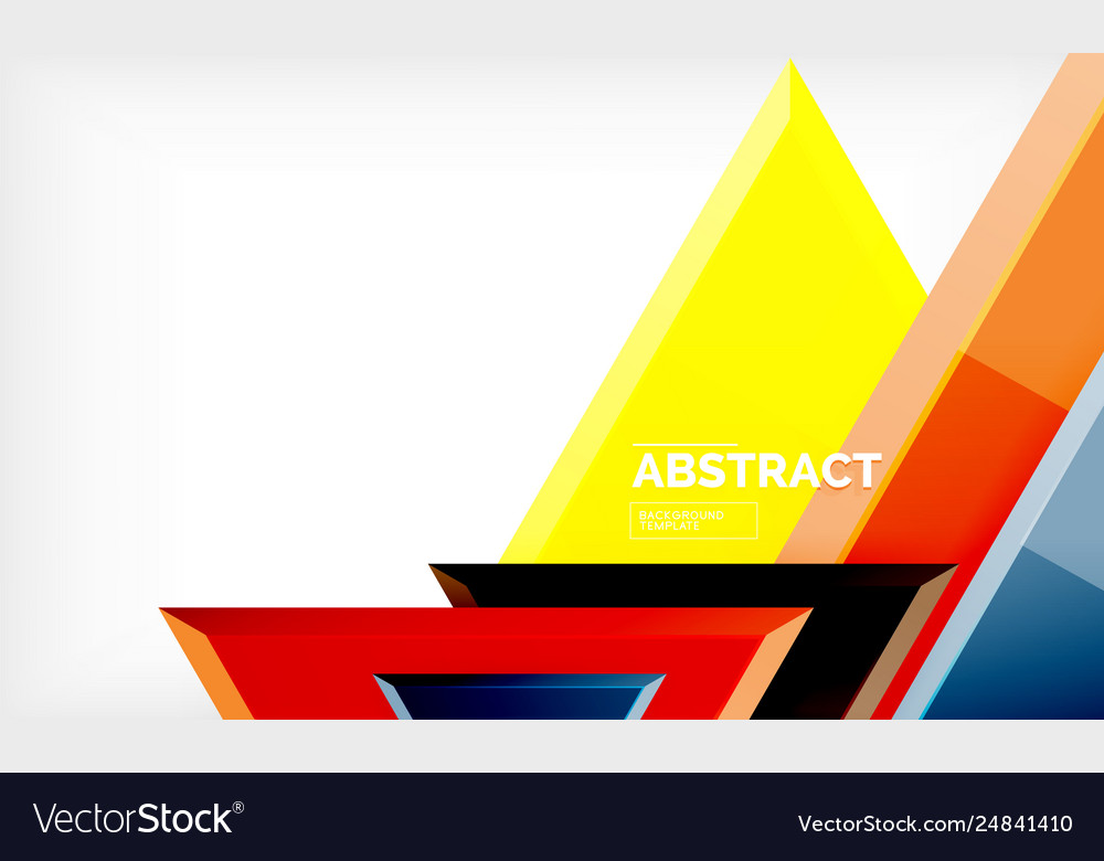 Tech futuristic geometric 3d shapes minimal Vector Image