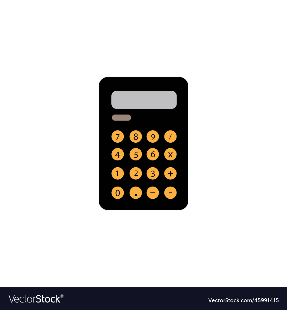 Calculator logo icon Royalty Free Vector Image