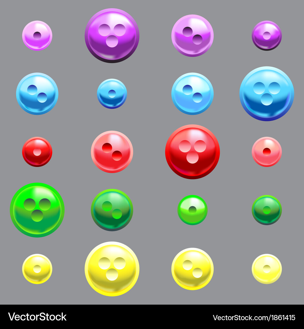 Set of glossy button Royalty Free Vector Image