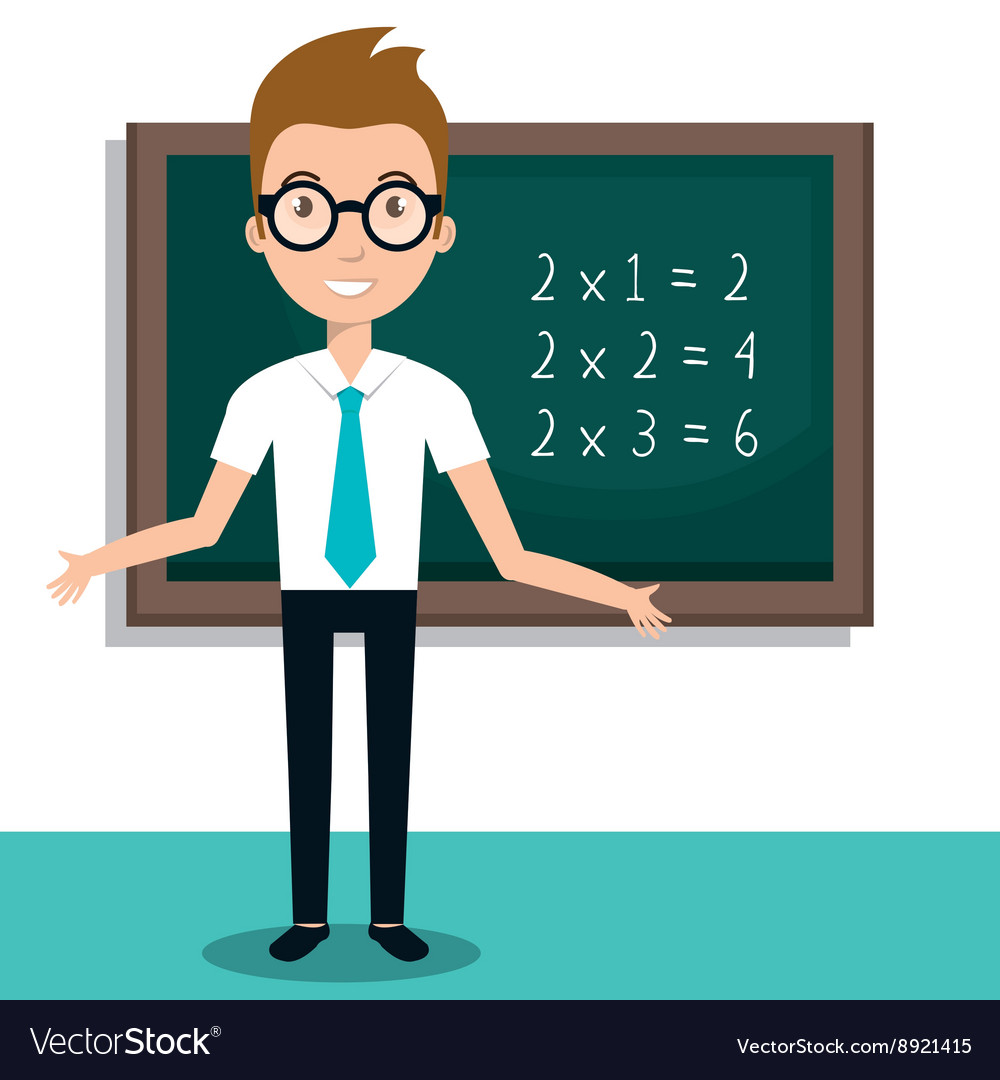 Teacher classroom design Royalty Free Vector Image