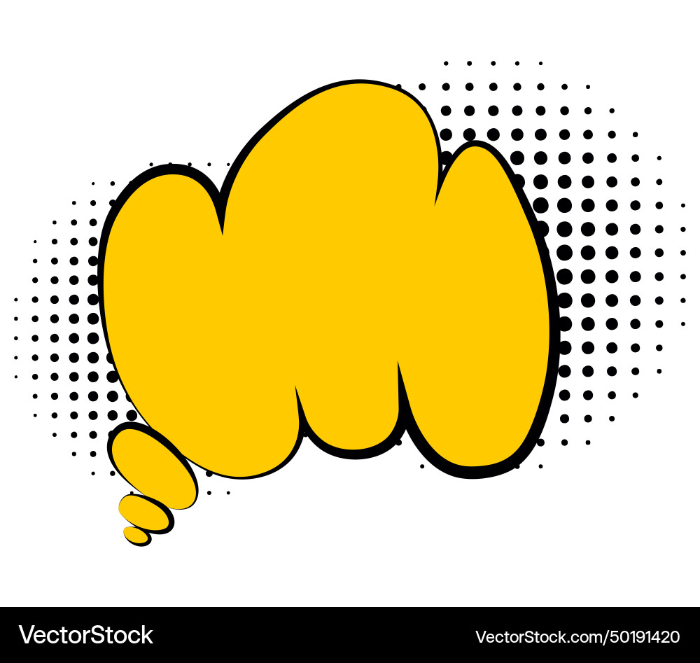 Comic style speech bubble balloon Royalty Free Vector Image