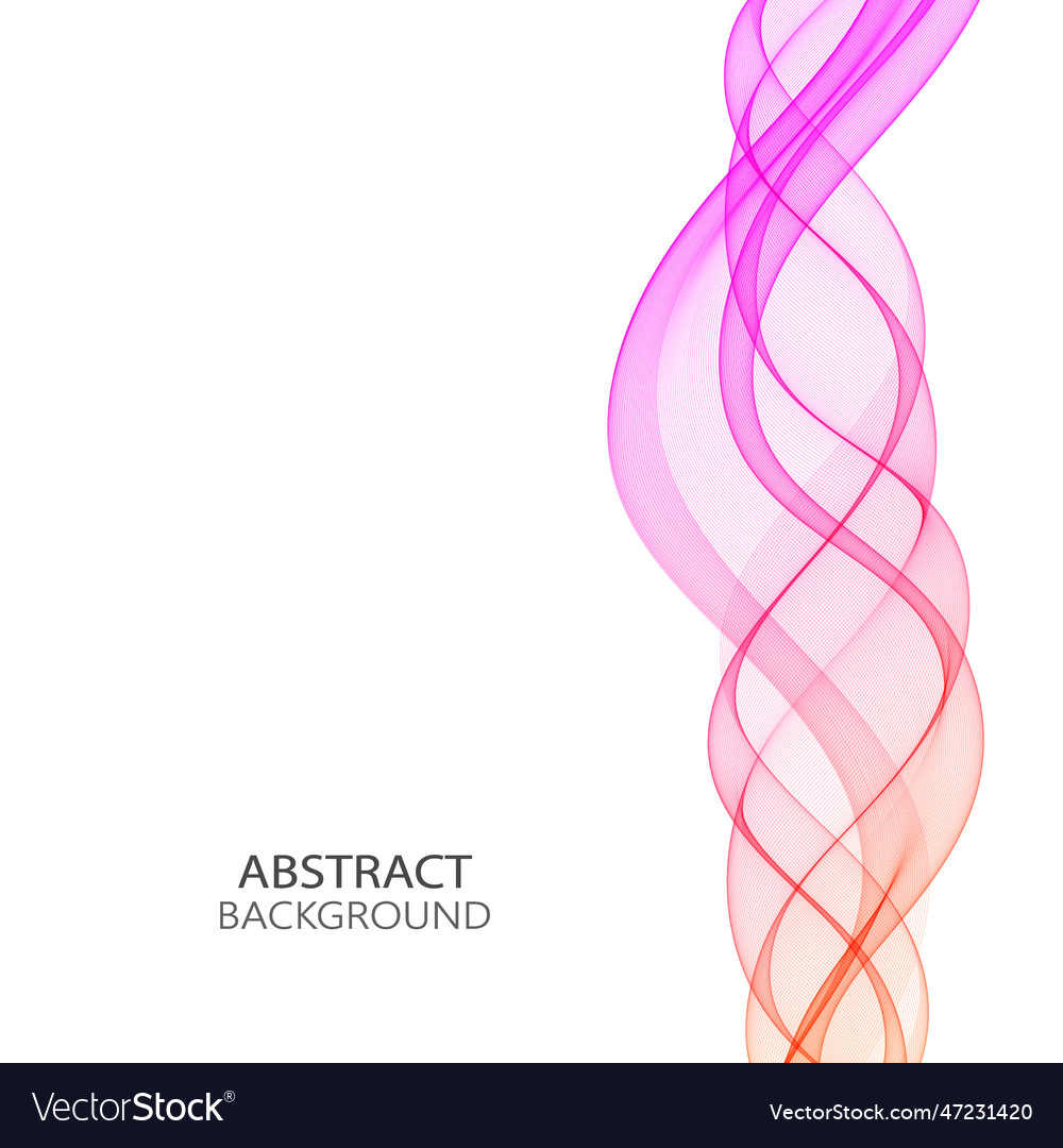 Orange purple lines vertical transparent waves Vector Image
