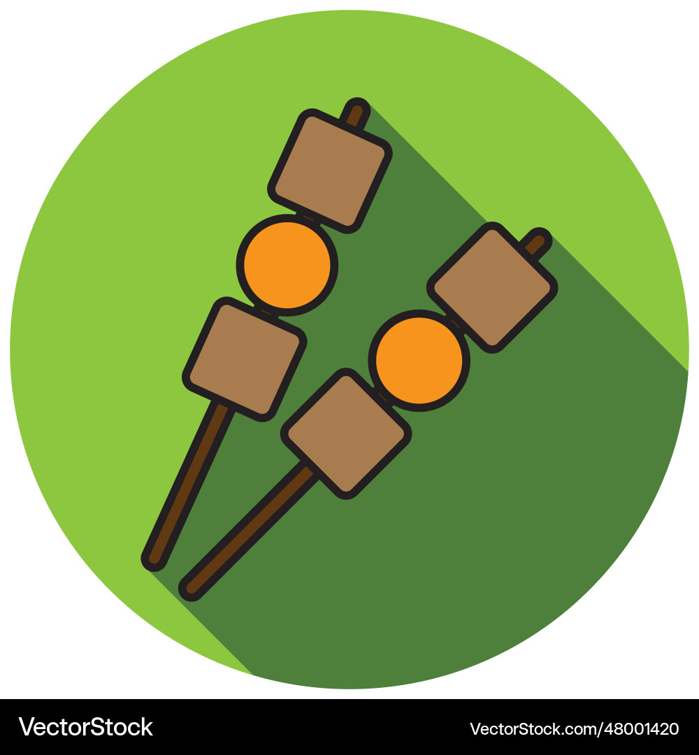 Satay icon Royalty Free Vector Image - VectorStock