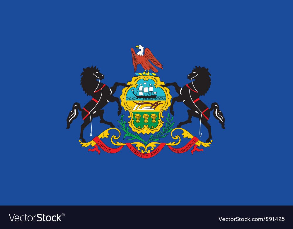 Vector Map Of Pennsylvania Flag Free Vector Maps - vrogue.co