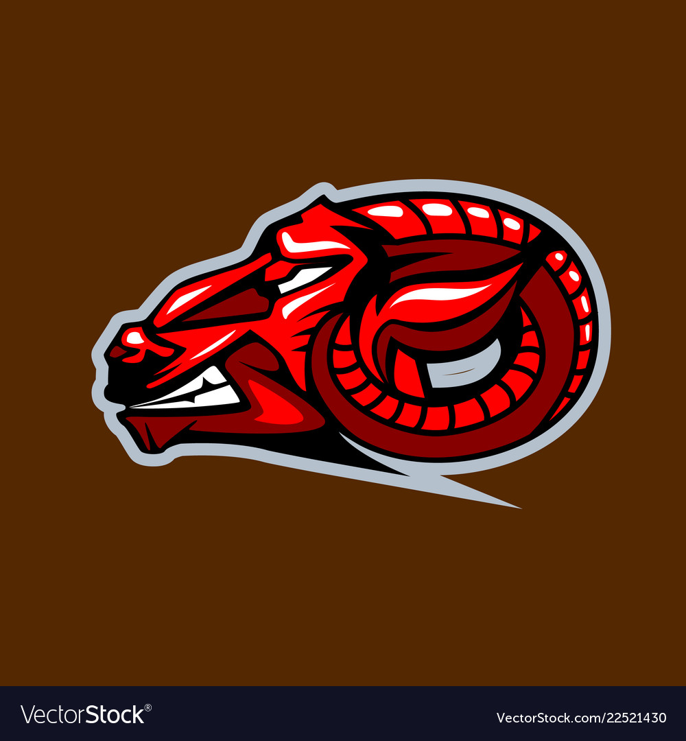 Ram cartoon style vector image Ram cartoon style