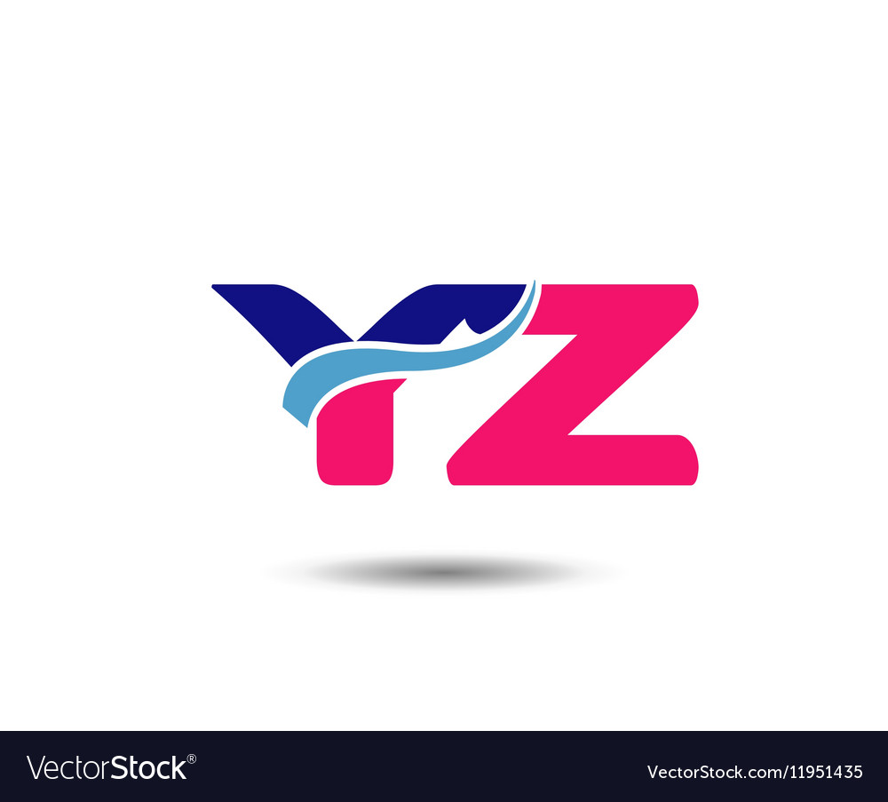 Letter Y And Z Logo Royalty Free Vector Image Vectorstock