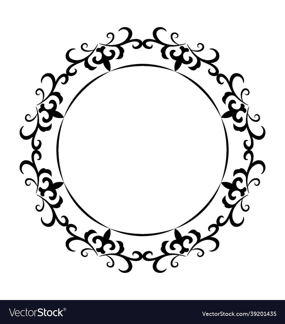 Monogram frame Royalty Free Vector Image - VectorStock