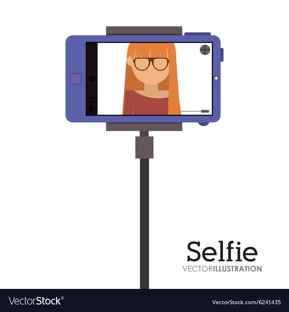 Selfie Design Royalty Free Vector Image Vectorstock