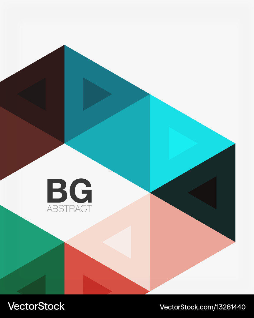Triangles abstract background Royalty Free Vector Image