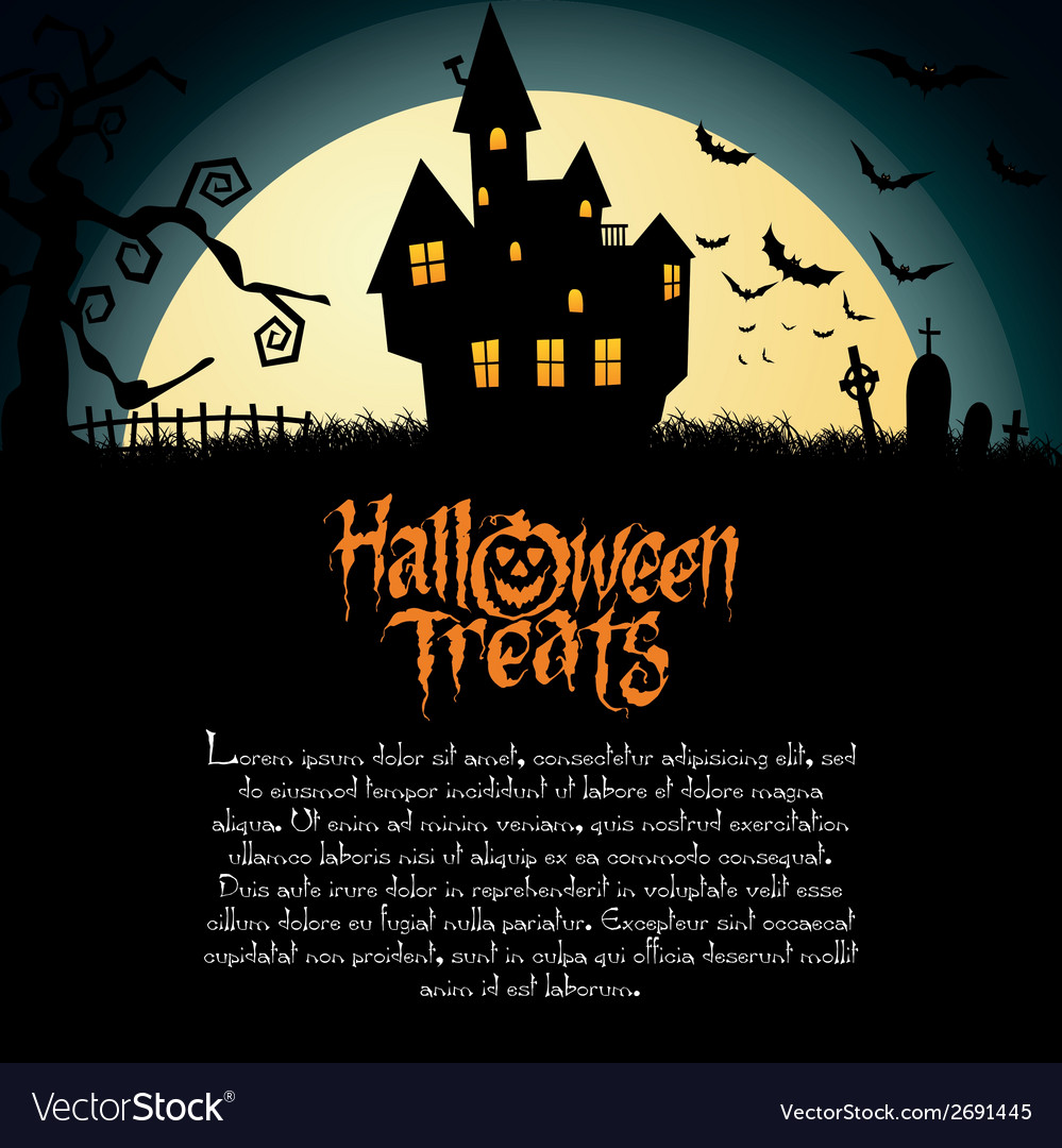 Abstract happy halloween background with special