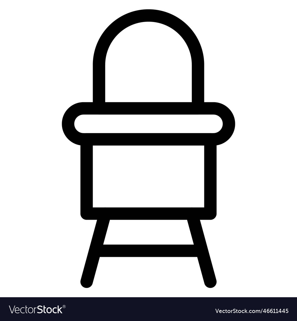 Baby high chair for eating meals Royalty Free Vector Image