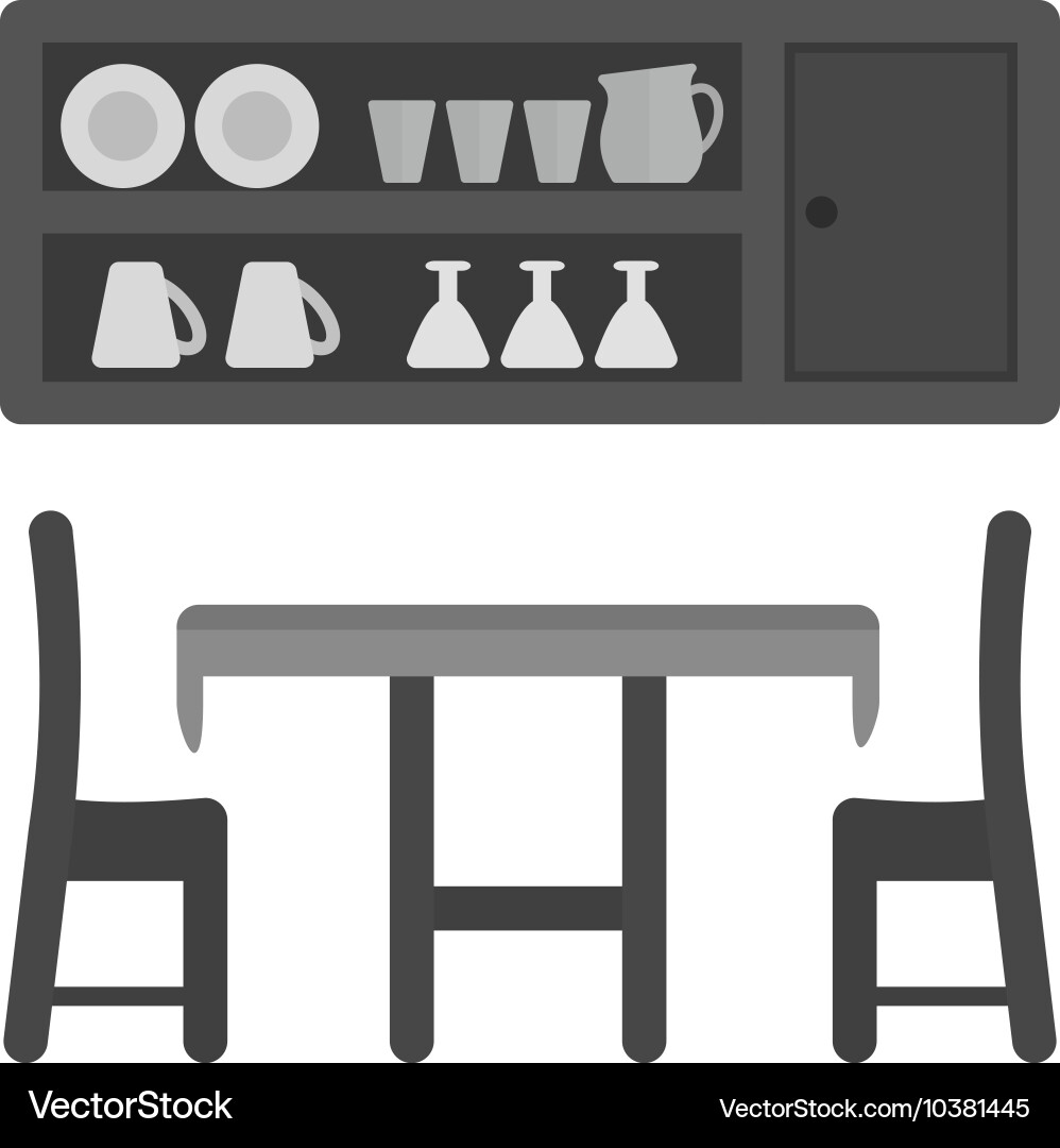 Dining room Royalty Free Vector Image - VectorStock