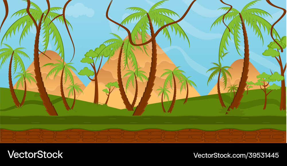 Forest background Royalty Free Vector Image - VectorStock