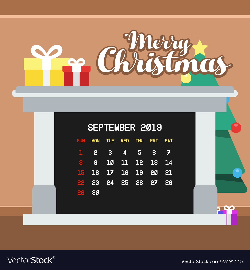 september 2019 calendar template royalty free vector image september 2019 calendar template