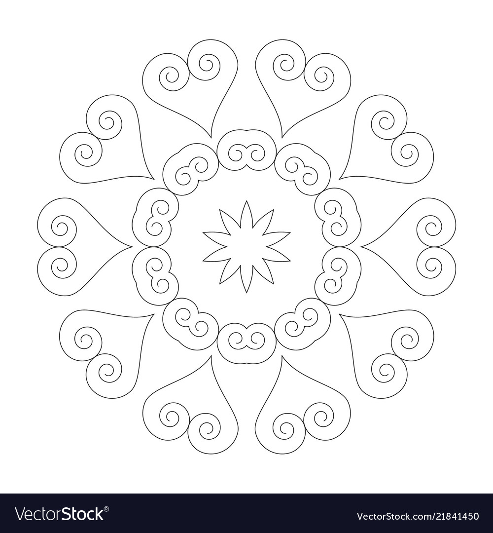 Download Cardudley: Simple Black And White Mandala Art