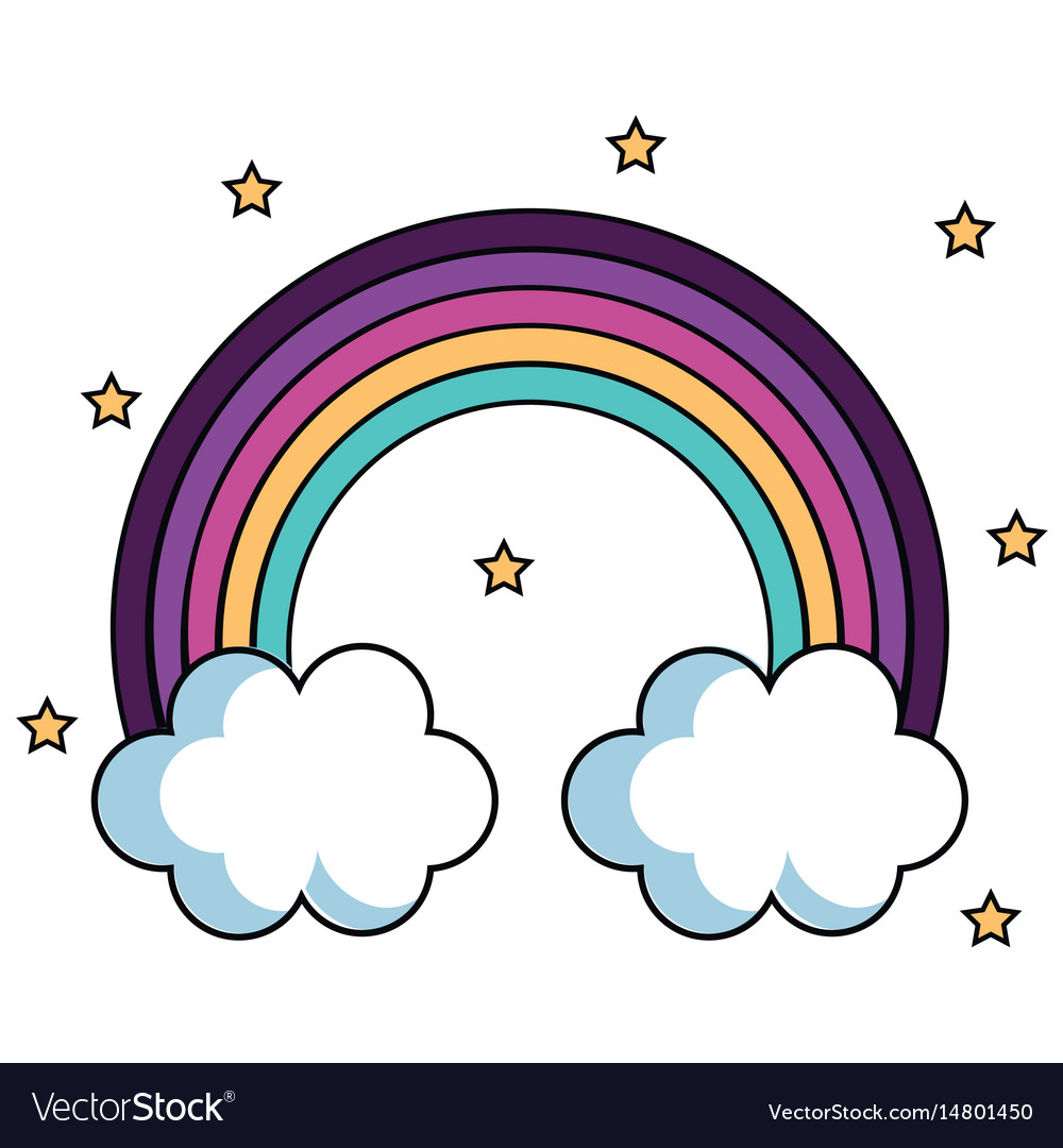 Download Cute rainbow design Royalty Free Vector Image - VectorStock