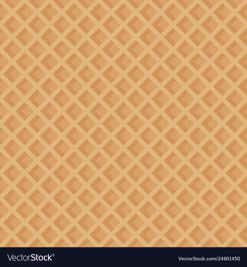 Texture Of The Waffles Seamless Pattern Royalty Free Vector