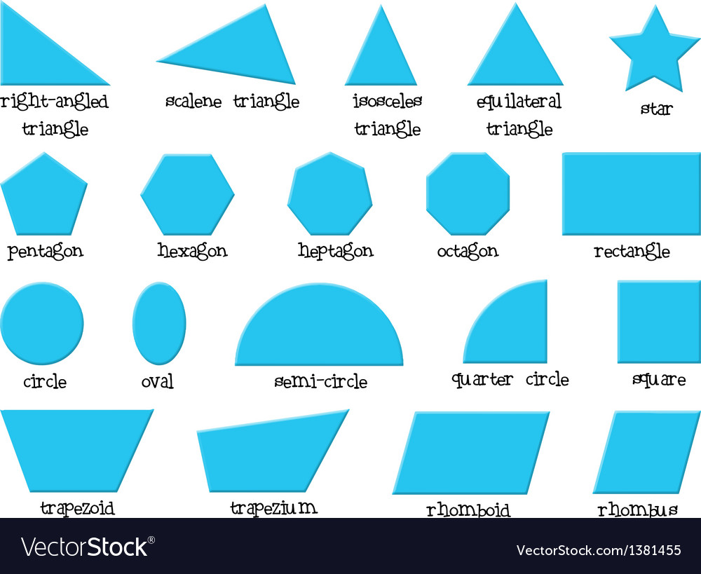 Different Shapes Royalty Free Vector Image VectorStock