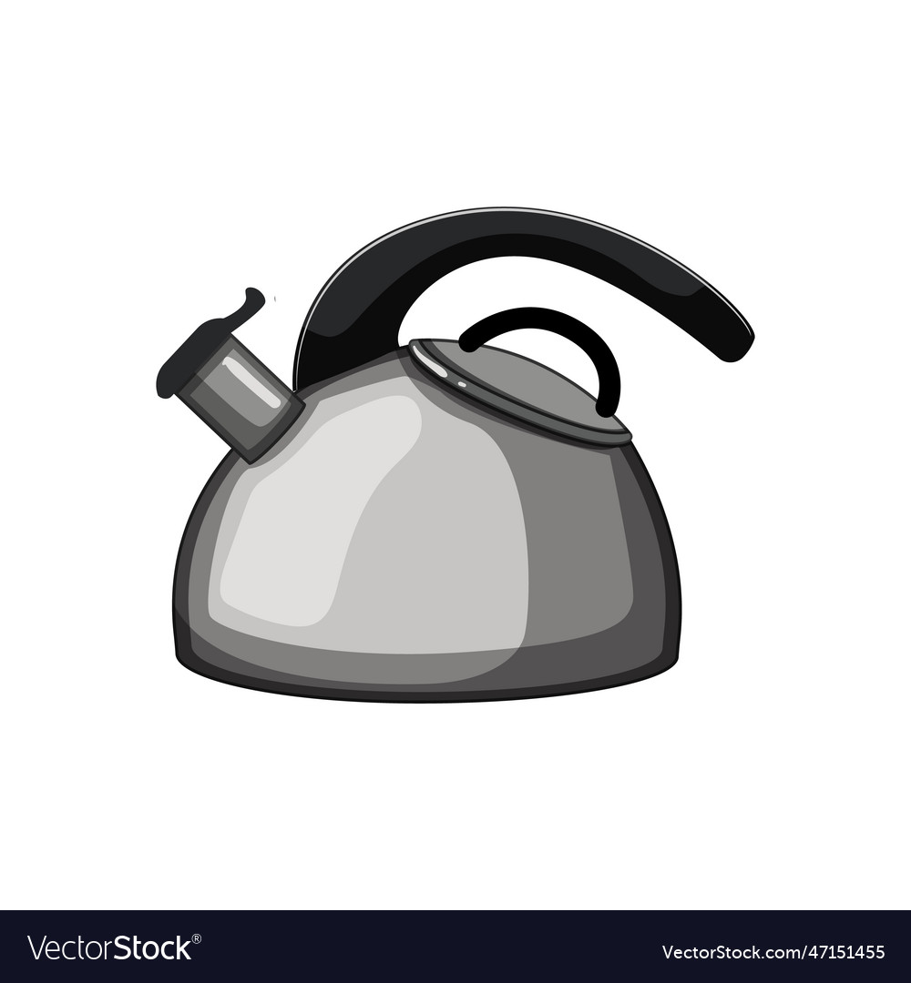 Equipment kettle kitchen cartoon Royalty Free Vector Image