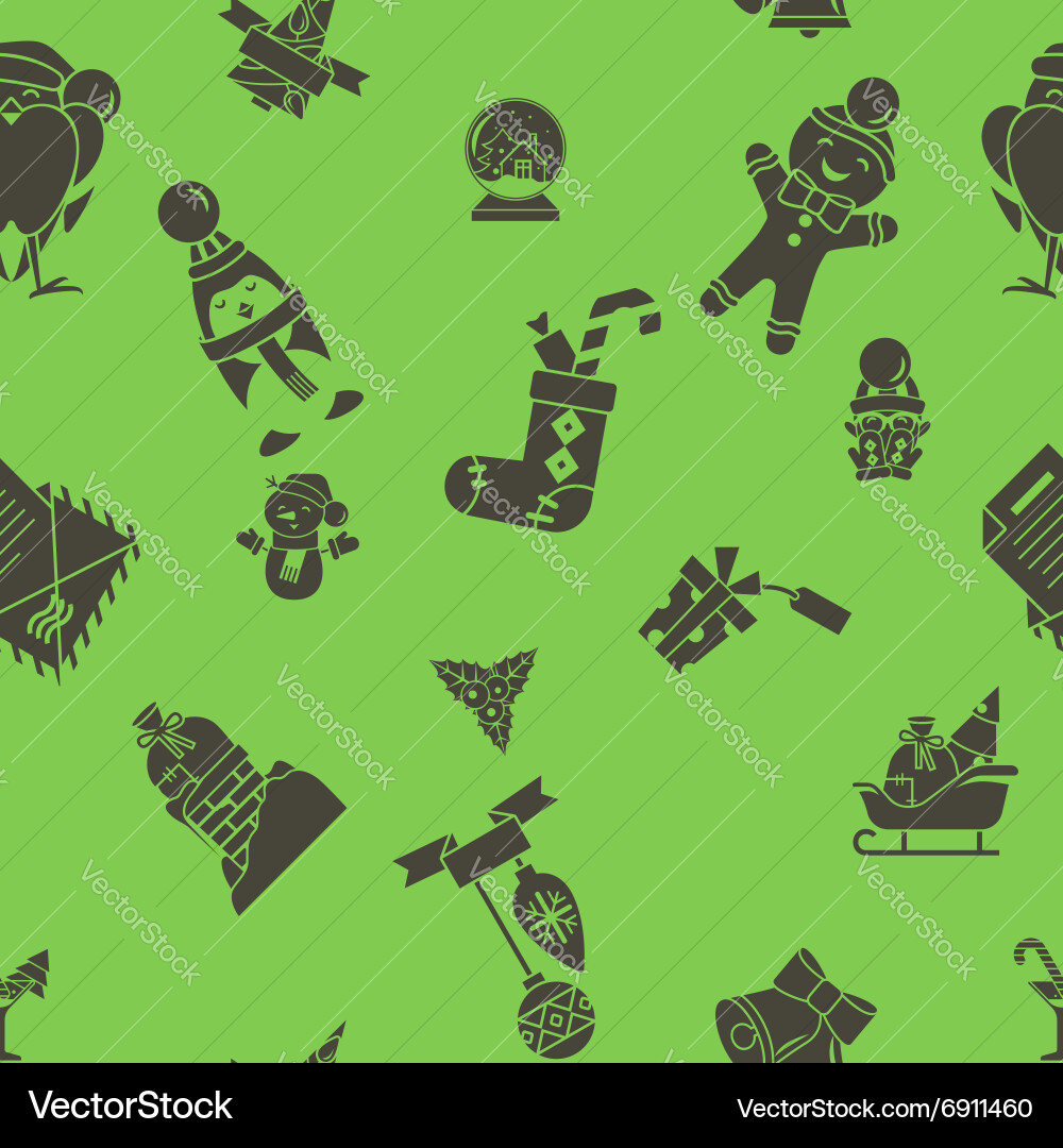 Christmas seamless pattern background Royalty Free Vector