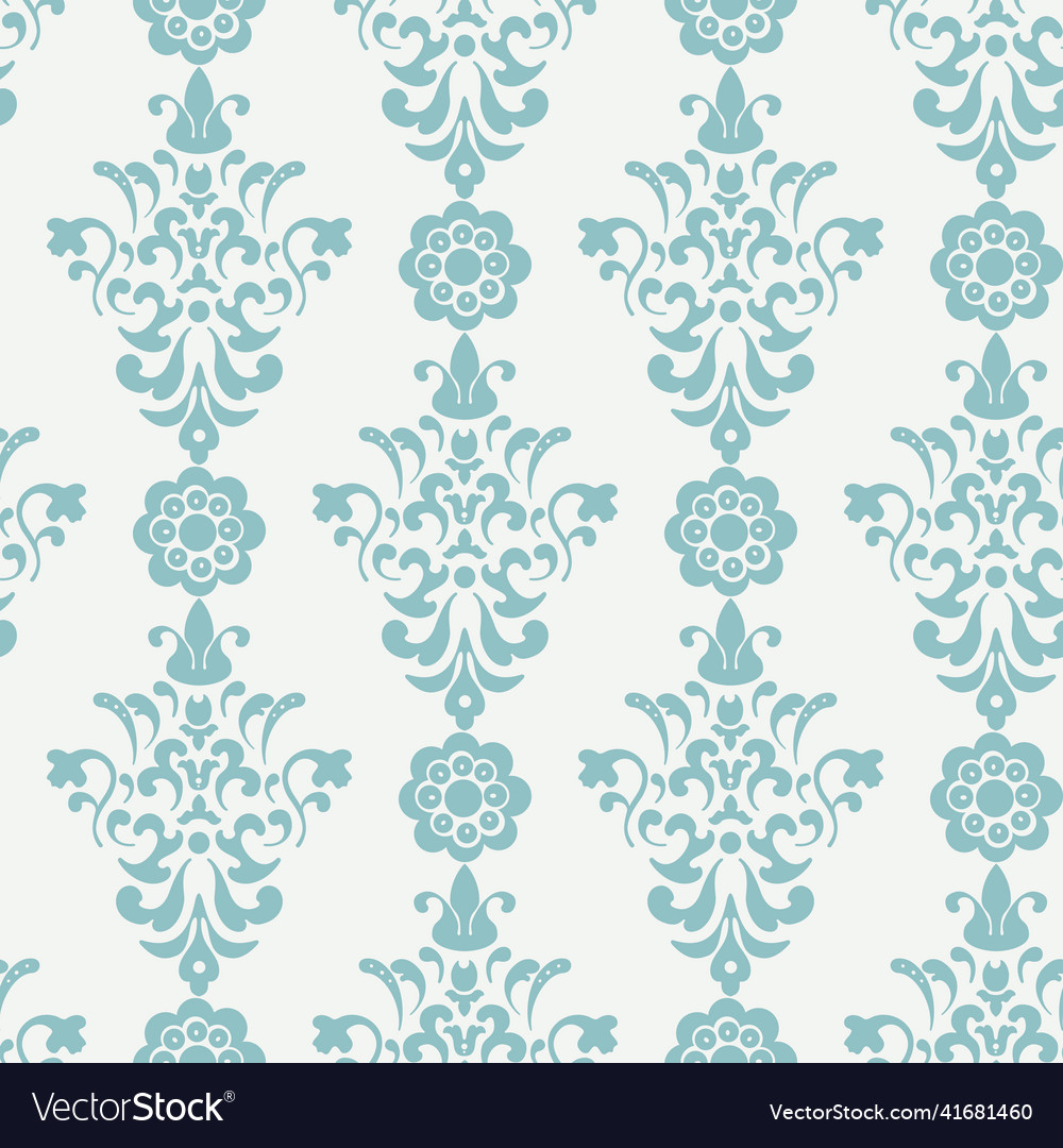 Floral retro wallpaper Royalty Free Vector Image