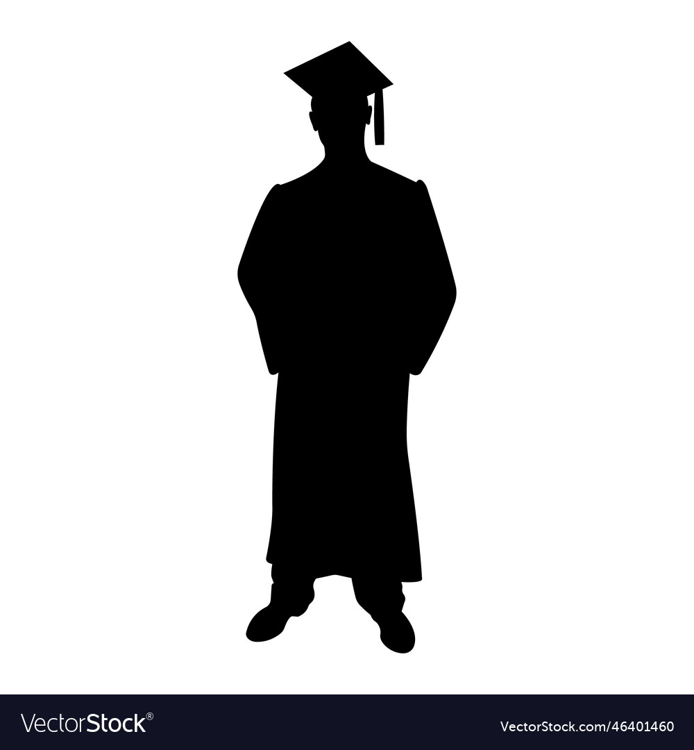 Silhouette of a college graduate8