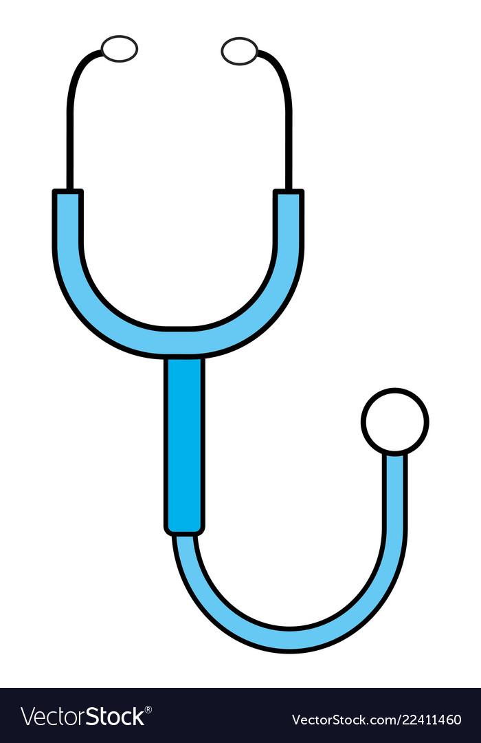 Stethoscope medical tool Royalty Free Vector Image