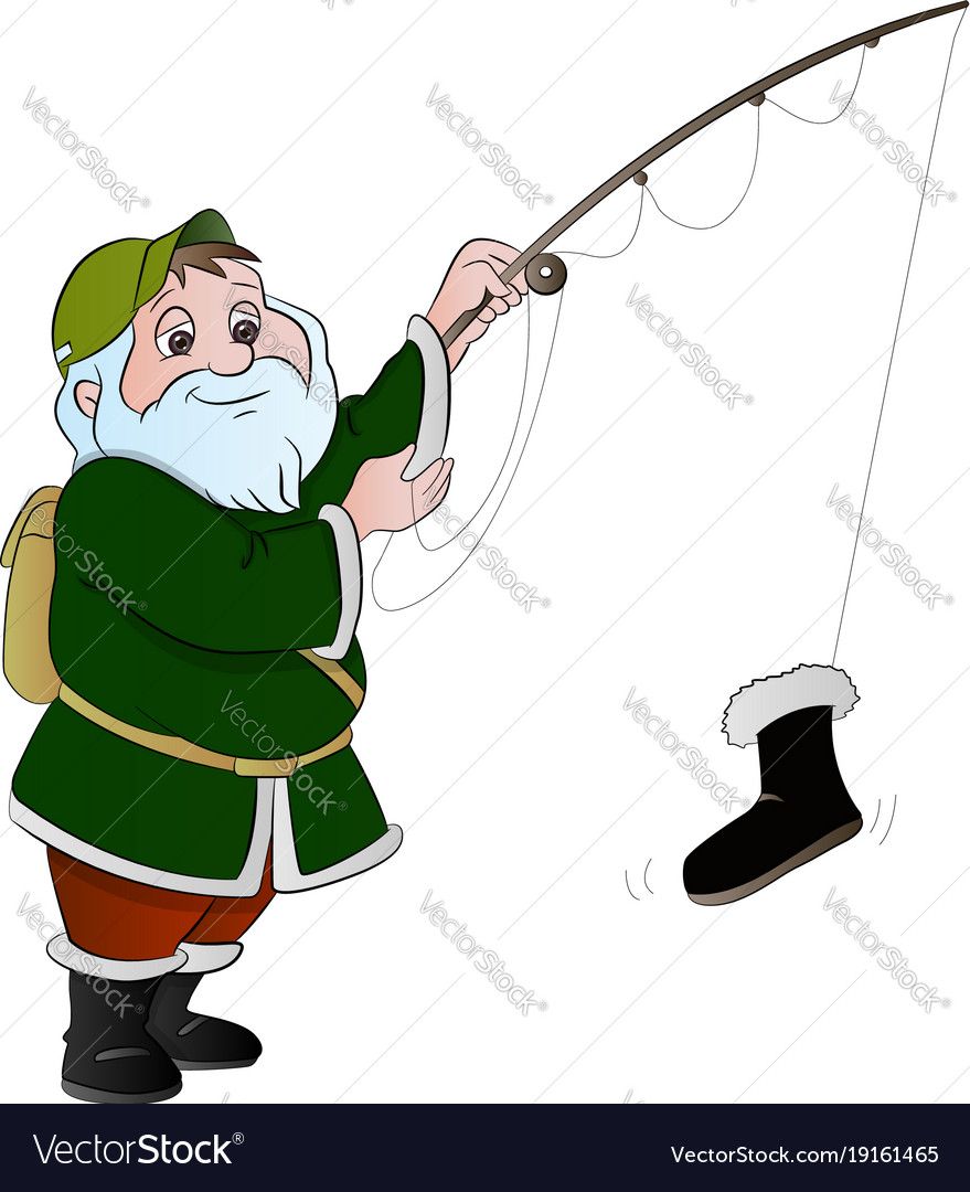 Man fishing Royalty Free Vector Image - VectorStock