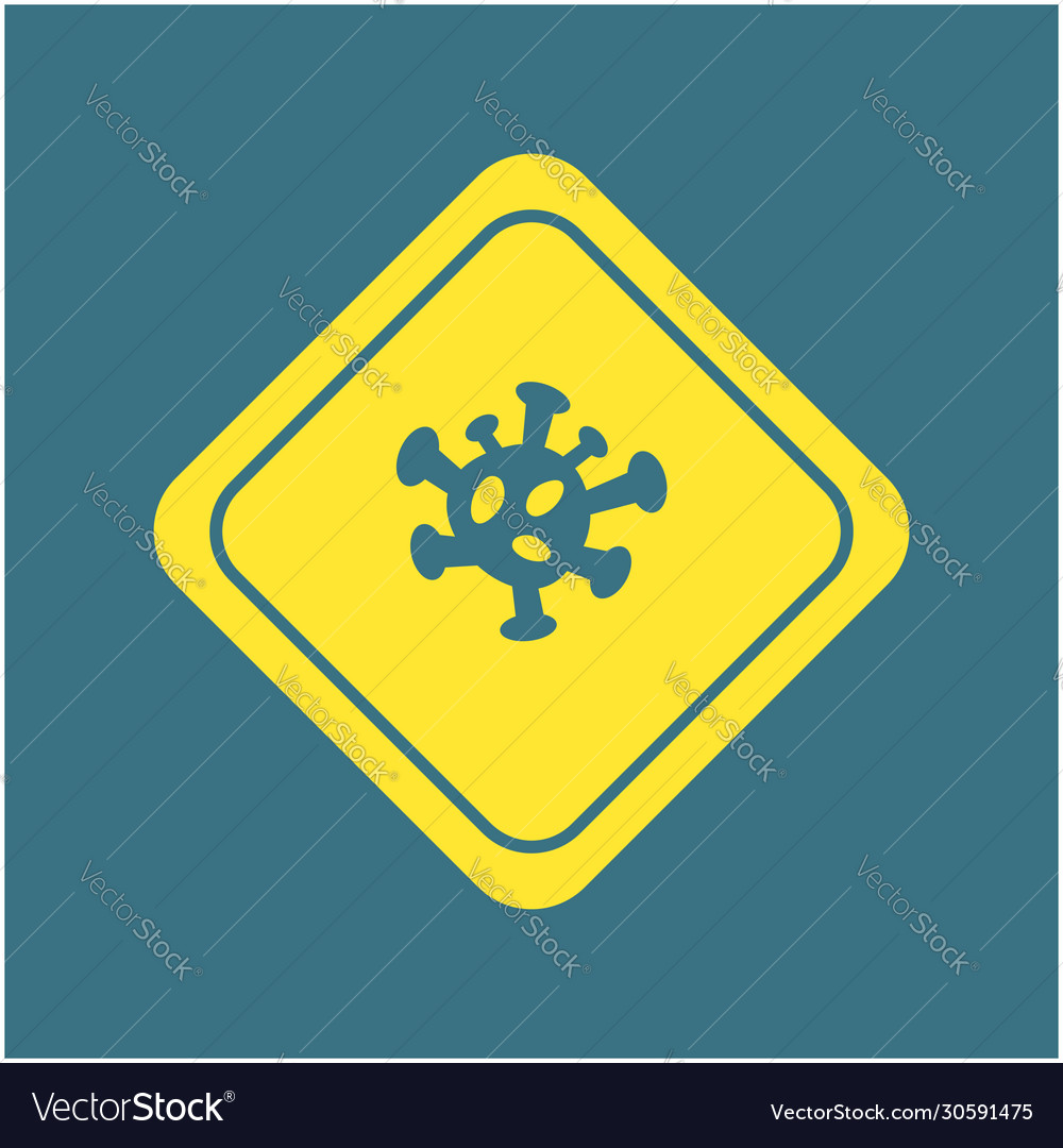 Corona virus sign design Royalty Free Vector Image