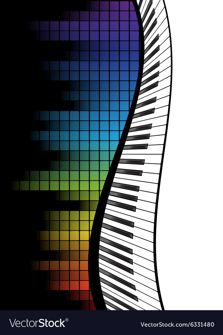 Black piano template Royalty Free Vector Image