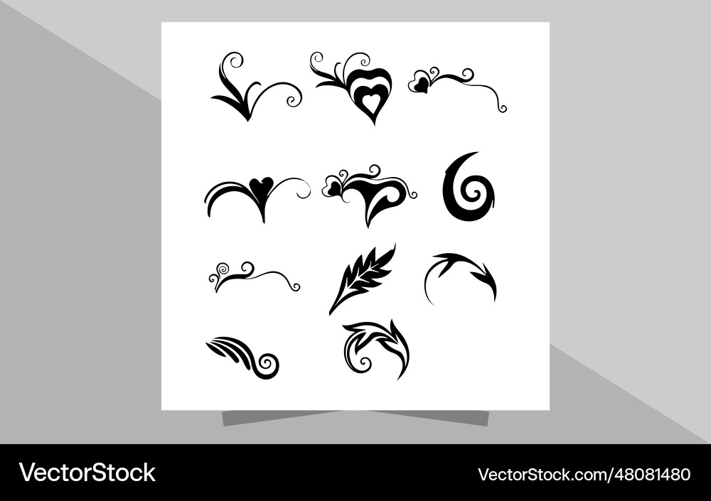 Design elements set ornament Royalty Free Vector Image