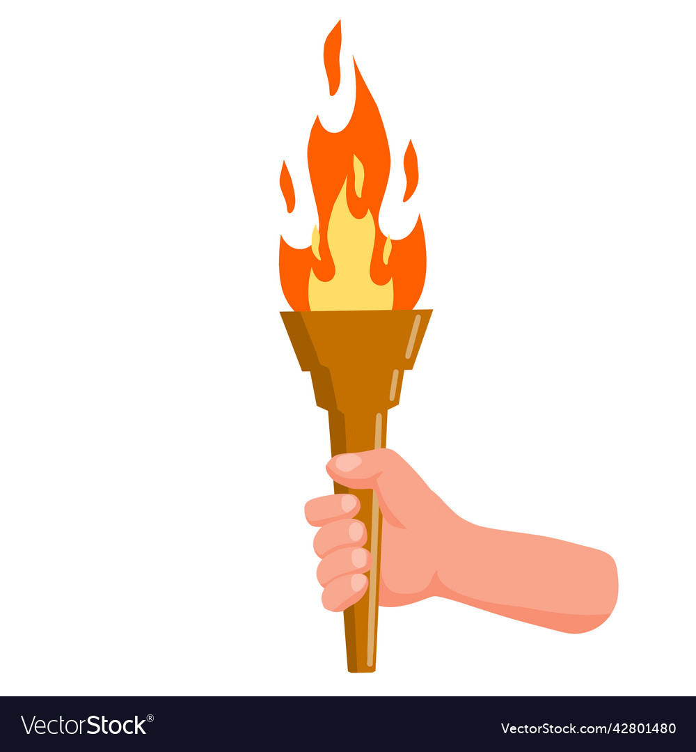 Olympic Torch Line Icon 7571188 Vector Art at Vecteezy