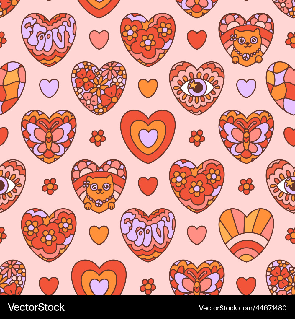 Retro seamless pattern Royalty Free Vector Image