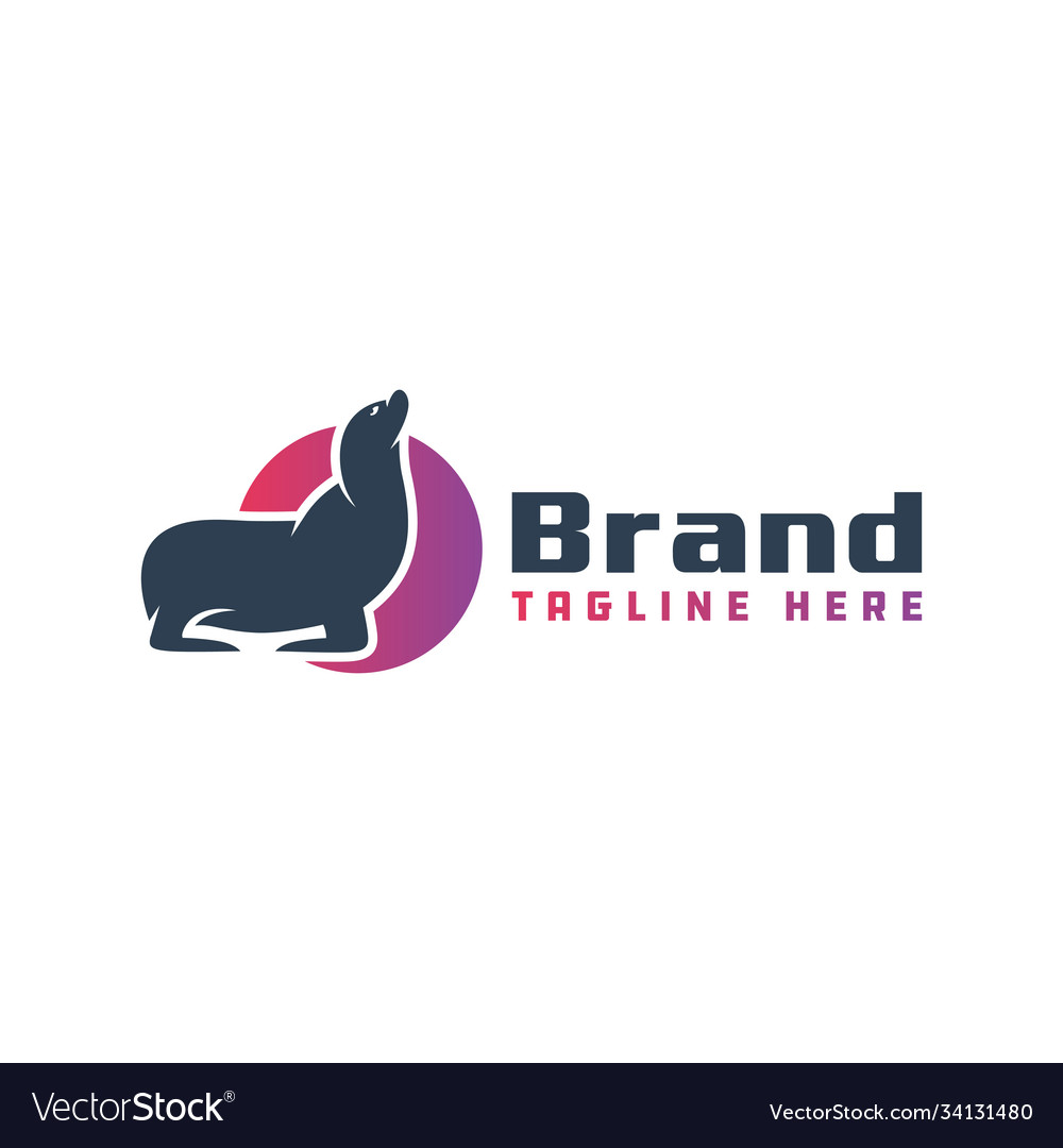 Seal animal logo design