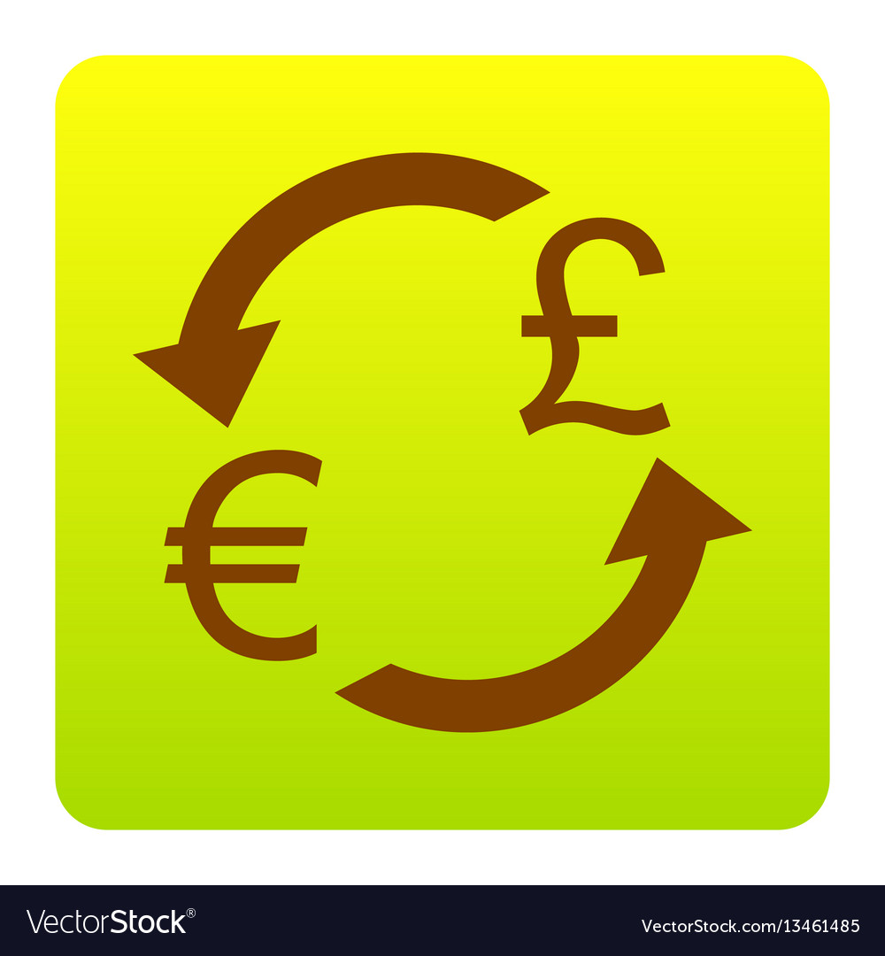 Currency Exchange Sign Euro And Uk Pound Vector Image