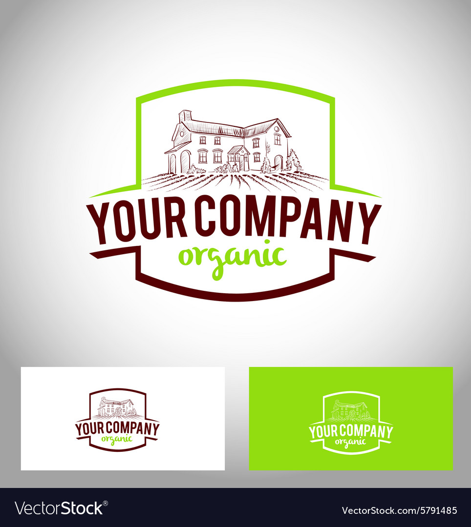 Farm Company Logo Royalty Free Vector Image - VectorStock