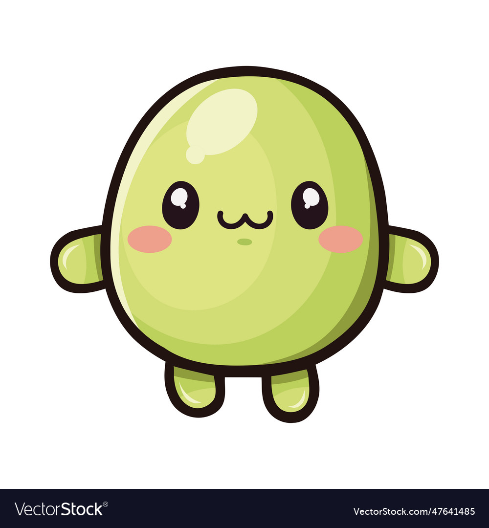 Kawaii smiling baby Royalty Free Vector Image - VectorStock