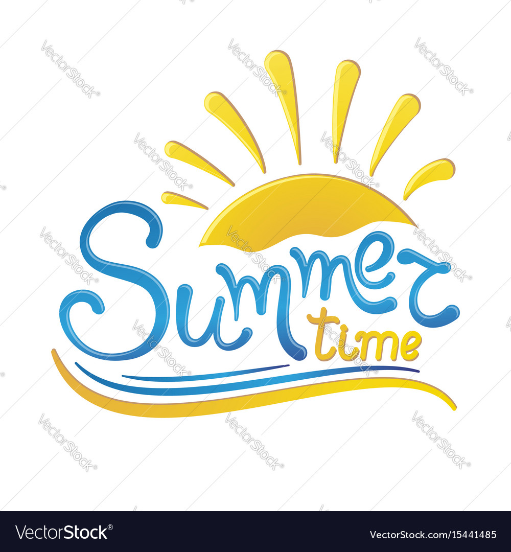 Its summer time Royalty Free Vector Image - VectorStock