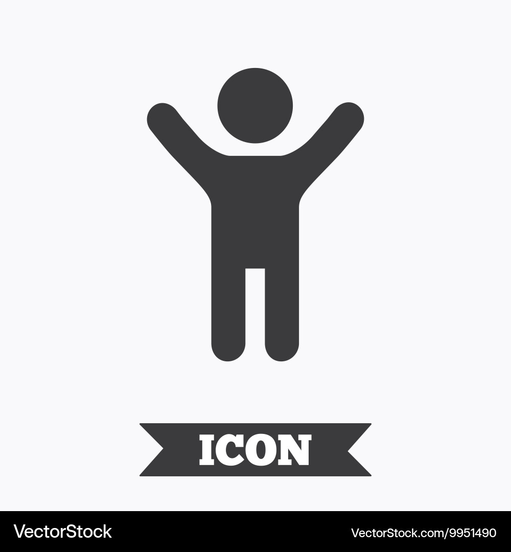 Child icon happy young boy symbol Royalty Free Vector Image