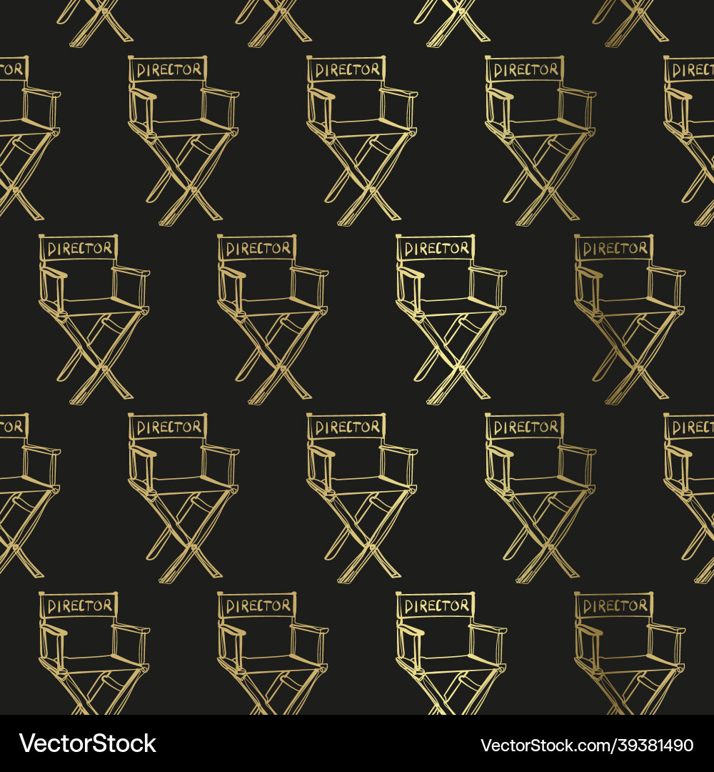 Director chair sketch isolated design element Vector Image