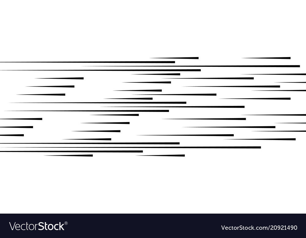 Isolated speed lines the effect of movement Vector Image