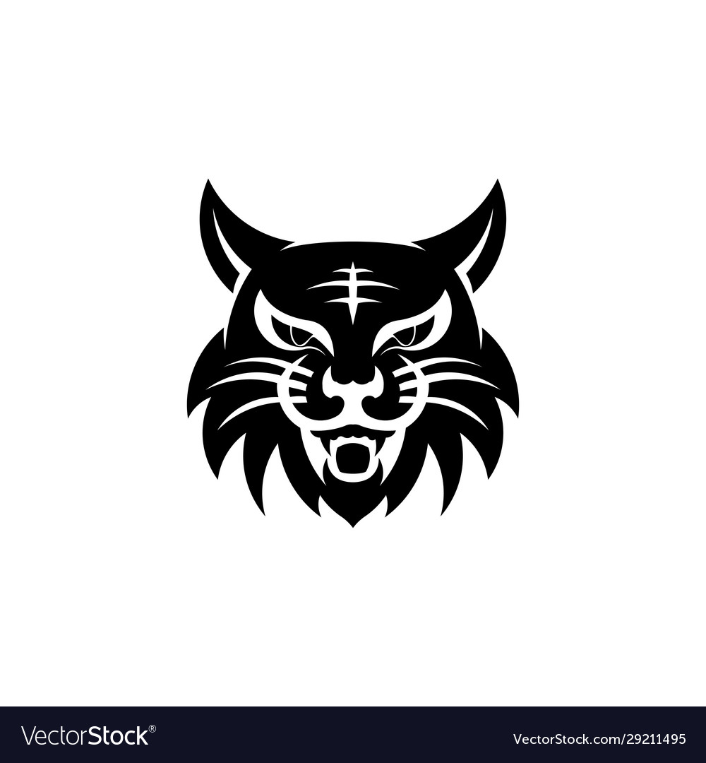 Angry cat face Royalty Free Vector Image - VectorStock