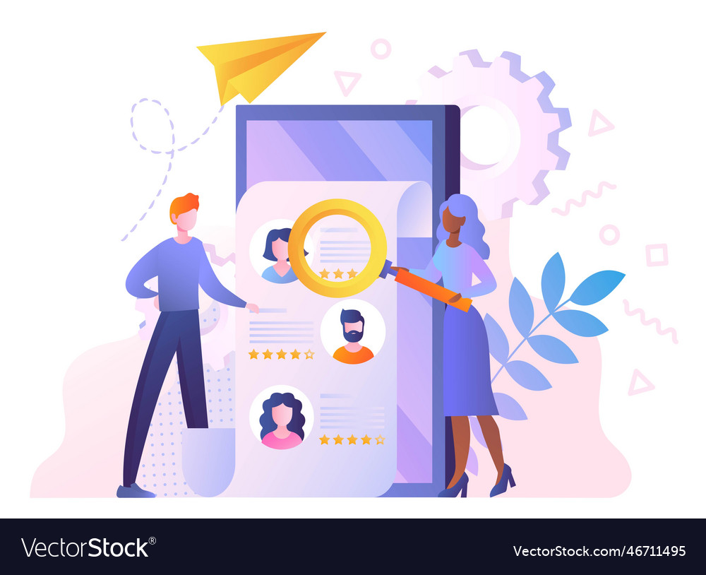 Human resources concept Royalty Free Vector Image