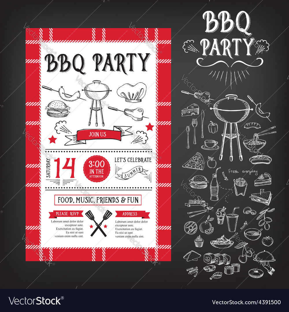 barbecue menu template