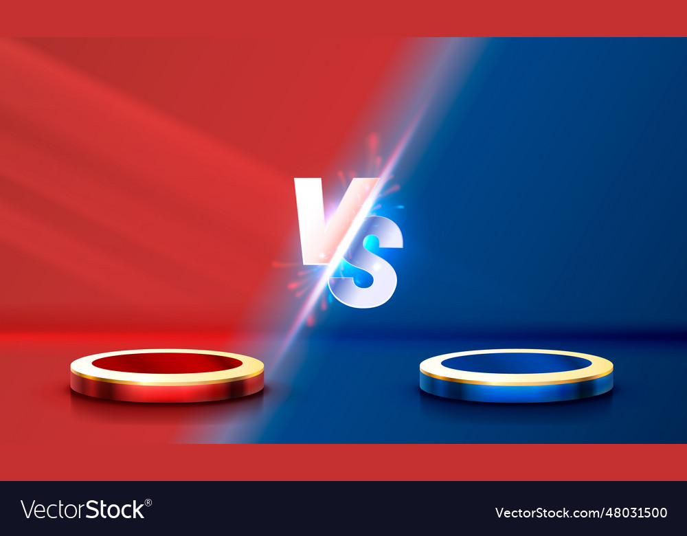 Versus game cover banner sport vs team concept